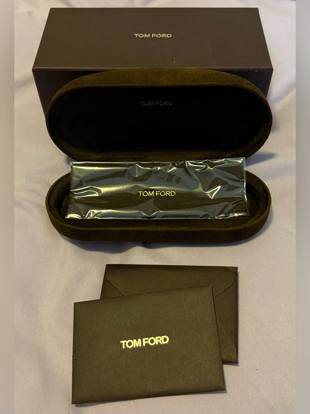 Tom Ford Sunglass Box & Case with Dust Cloth